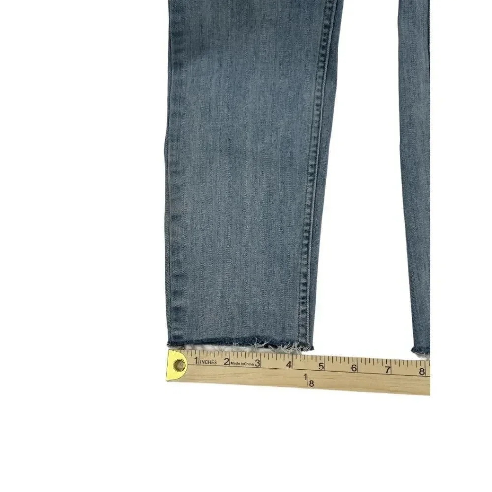 Free People Button Fly Raw Hem Jeans - Picture 9 of 10